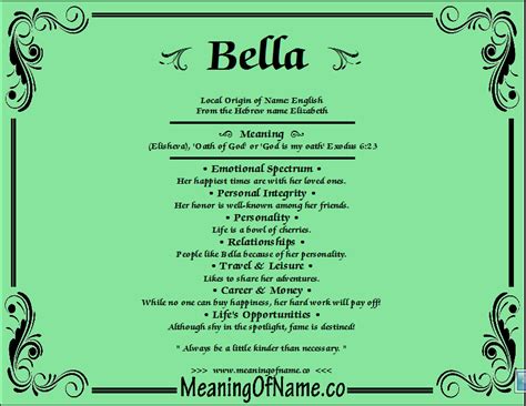 bella in inglese|bella in english means.